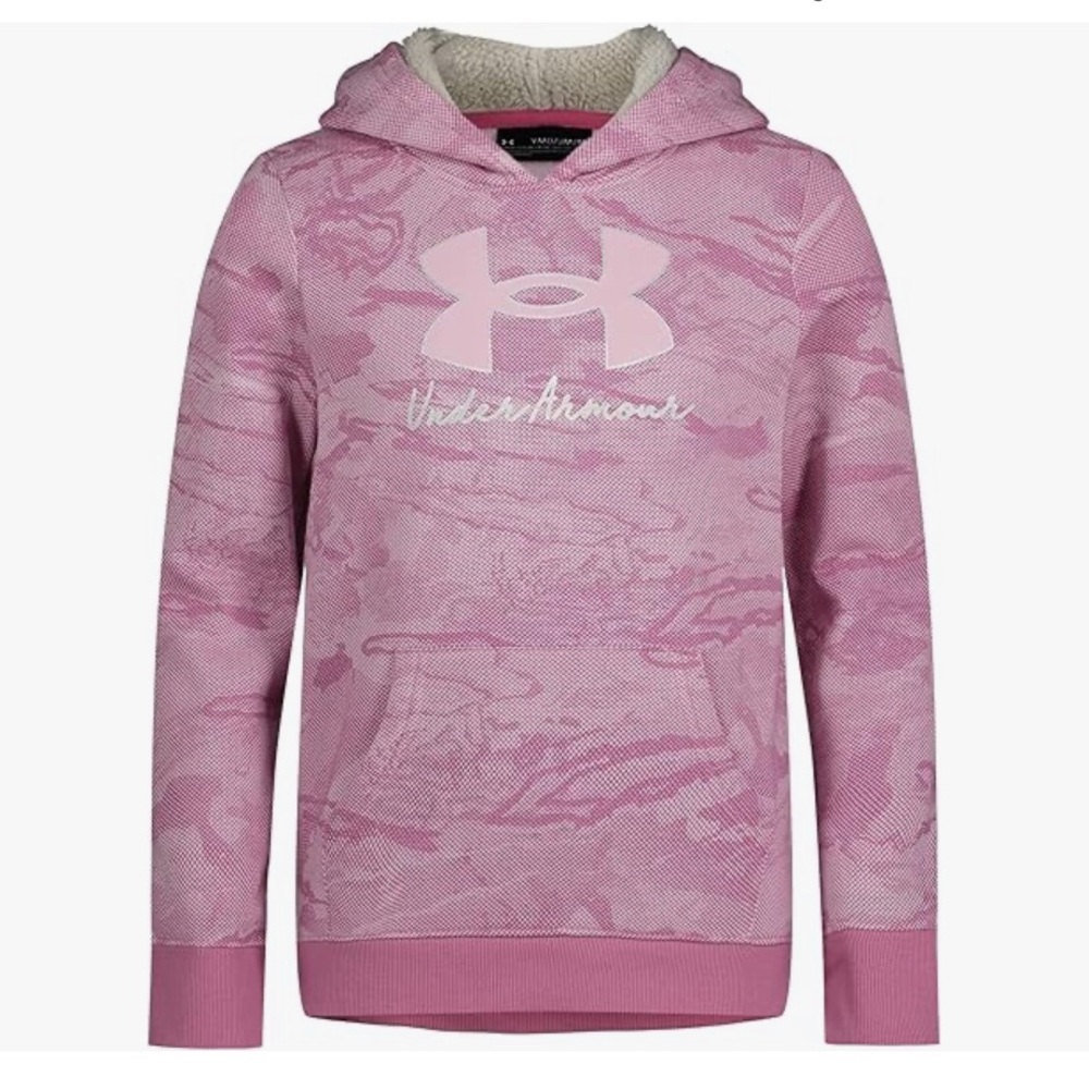 Under Armour Girls' Hoodie, Fleece Inner Layer & Cute Full Fit